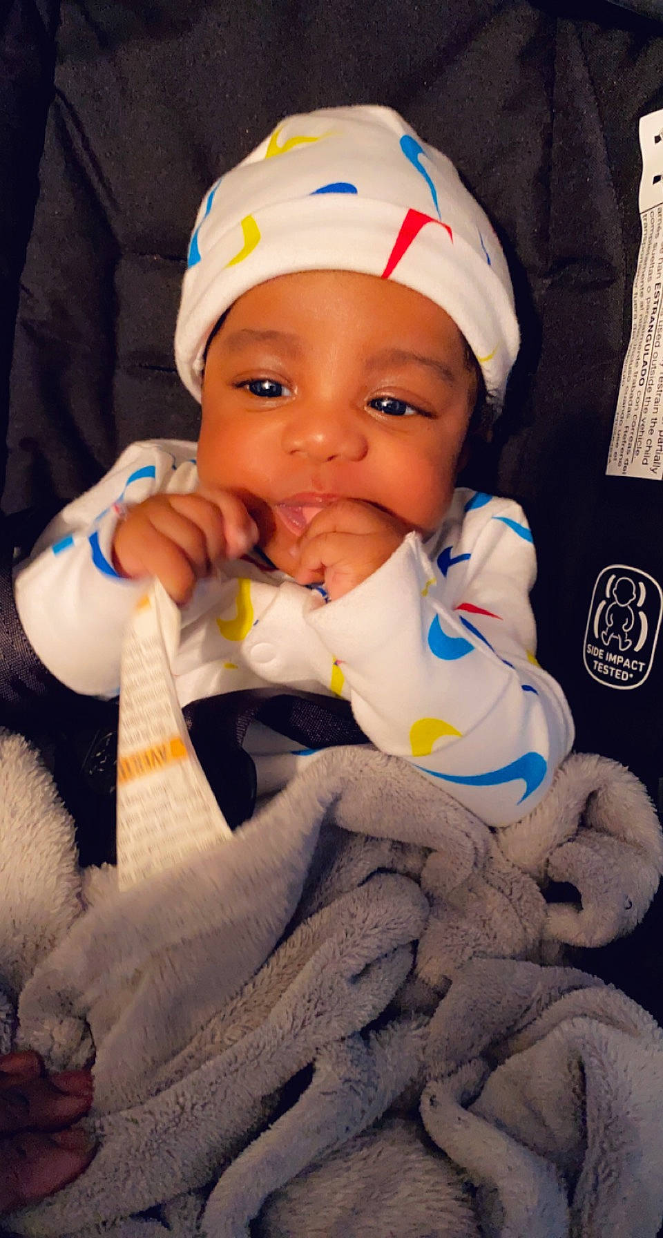 Nasiah is registered to the contest to win money with this photo: baby, child, headwear, person, toddler