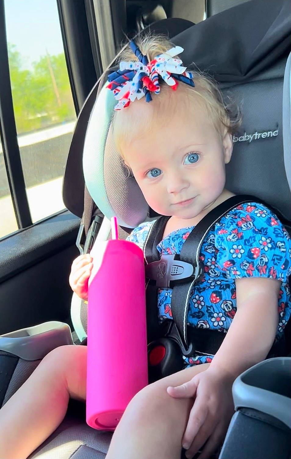 Parklynn joined the competition — help win amazing prizes! auto_part, automotive_design, baby, baby_carriage, baby_in_car_seat, baby_products, baby_toddler_clothing, car_seat, car_seat_cover, comfort, electric_blue, facial_expression, fun, head_restraint, person, seat_belt, smile, steering_part, steering_wheel, toddler