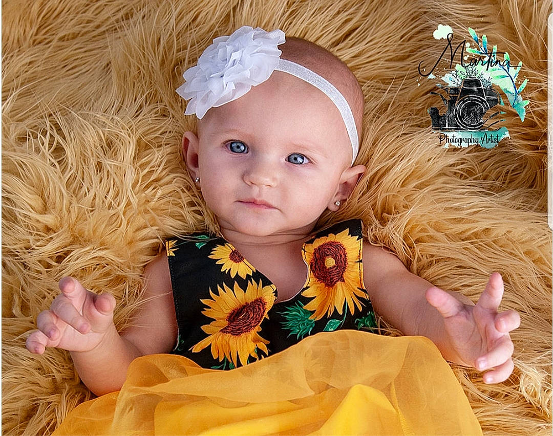 Daisy-mae is registered to the contest to win money with this photo: baby, baby_toddler_clothing, beauty, blond, child, child_model, face, fashion_accessory, fur, hair_accessory, happy, head, headband, headgear, headpiece, person, photo_shoot, photography, product, toddler