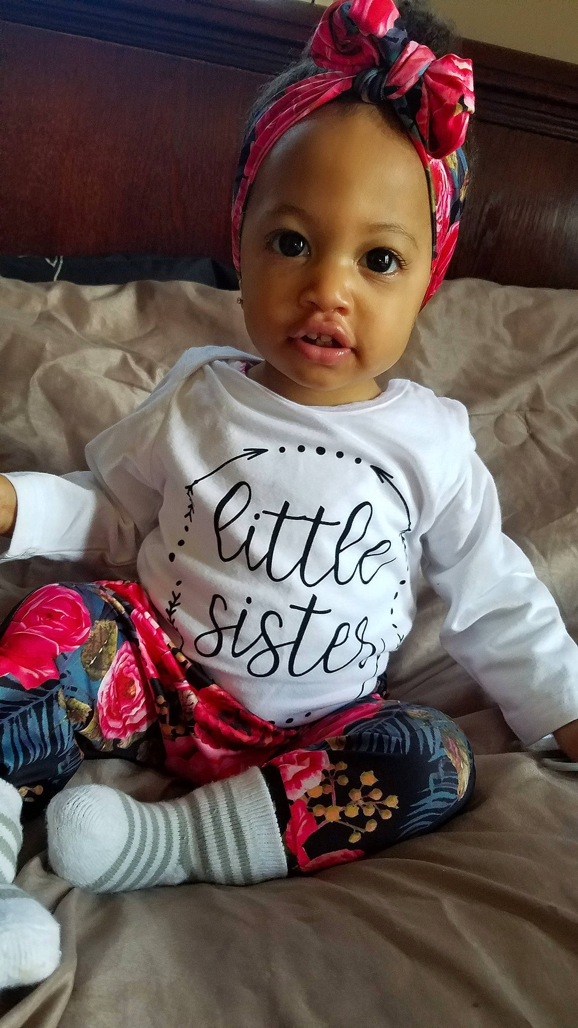 Alexys joined the competition — help win amazing prizes! baby_products, child, day, girl, hair_accessory, headgear, infant, person, product, textile, toddler