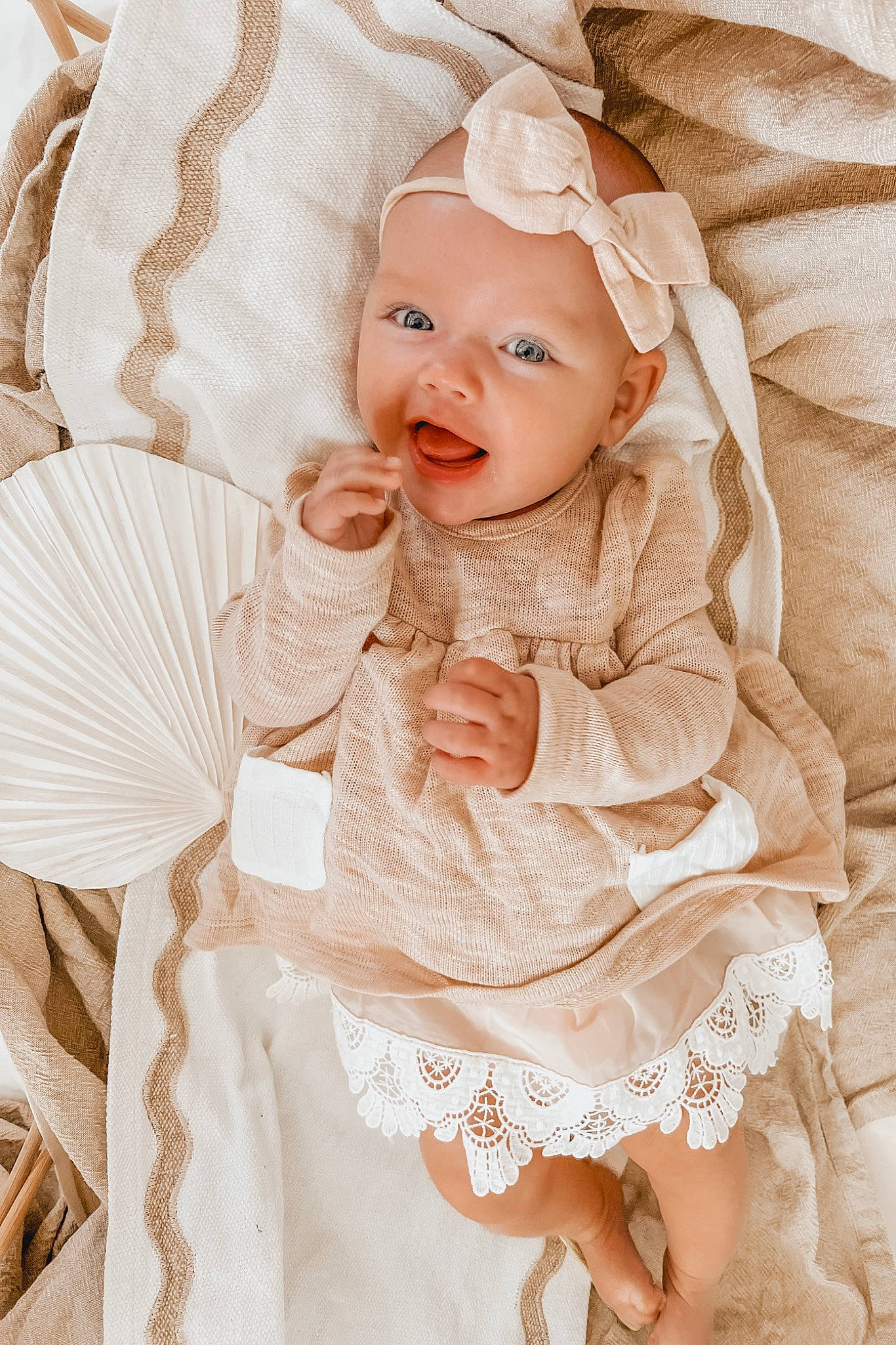 Luna is registered to the contest to win money with this photo: baby, baby_toddler_clothing, cheek, dress, embellishment, eye, face, happy, head, headgear, headwear, organ, outerwear, people, person, pink, skin, sleeve, smile, textile