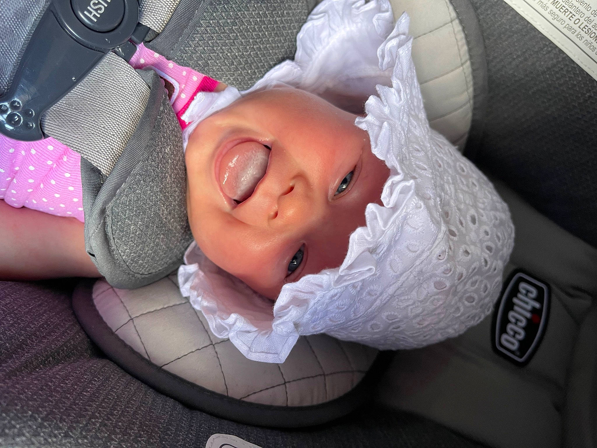 Kairi joined the competition — help win amazing prizes! audio_equipment, auto_part, baby, baby_carriage, baby_products, baby_toddler_clothing, car_seat, child, comfort, eyelash, eyewear, fashion_accessory, fun, grass, happy, headwear, lip, person, pink, plant