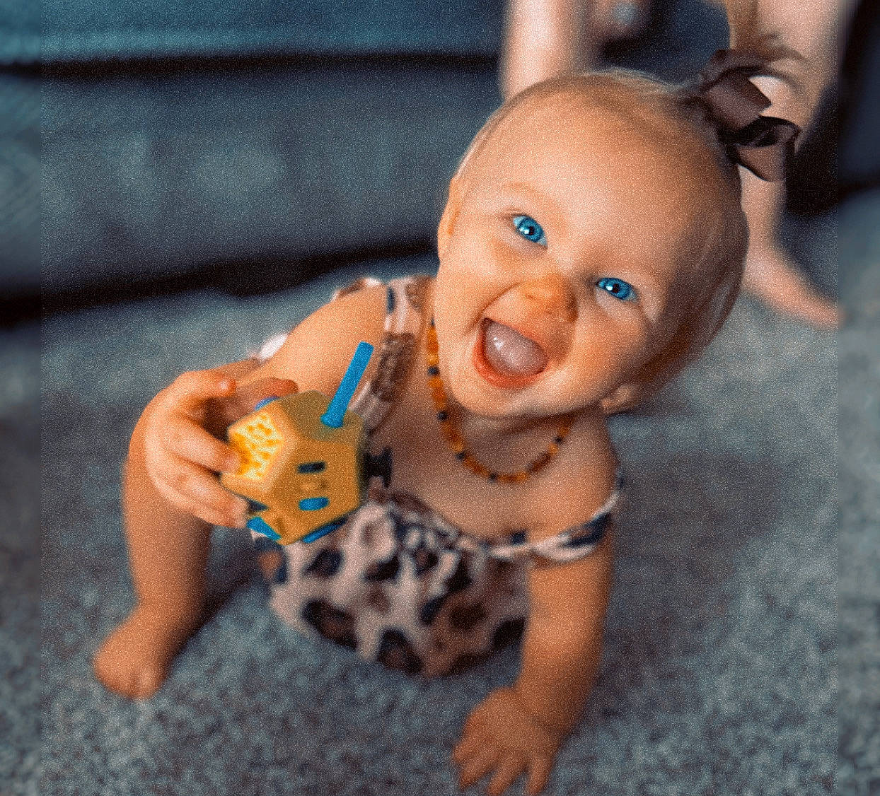 Ensleigh joined the competition — help win amazing prizes! baby, cheek, doll, eye, eyelash, fawn, finger, flooring, fun, hand, happy, head, joint, mouth, nail, nose, person, skin, thumb, toy