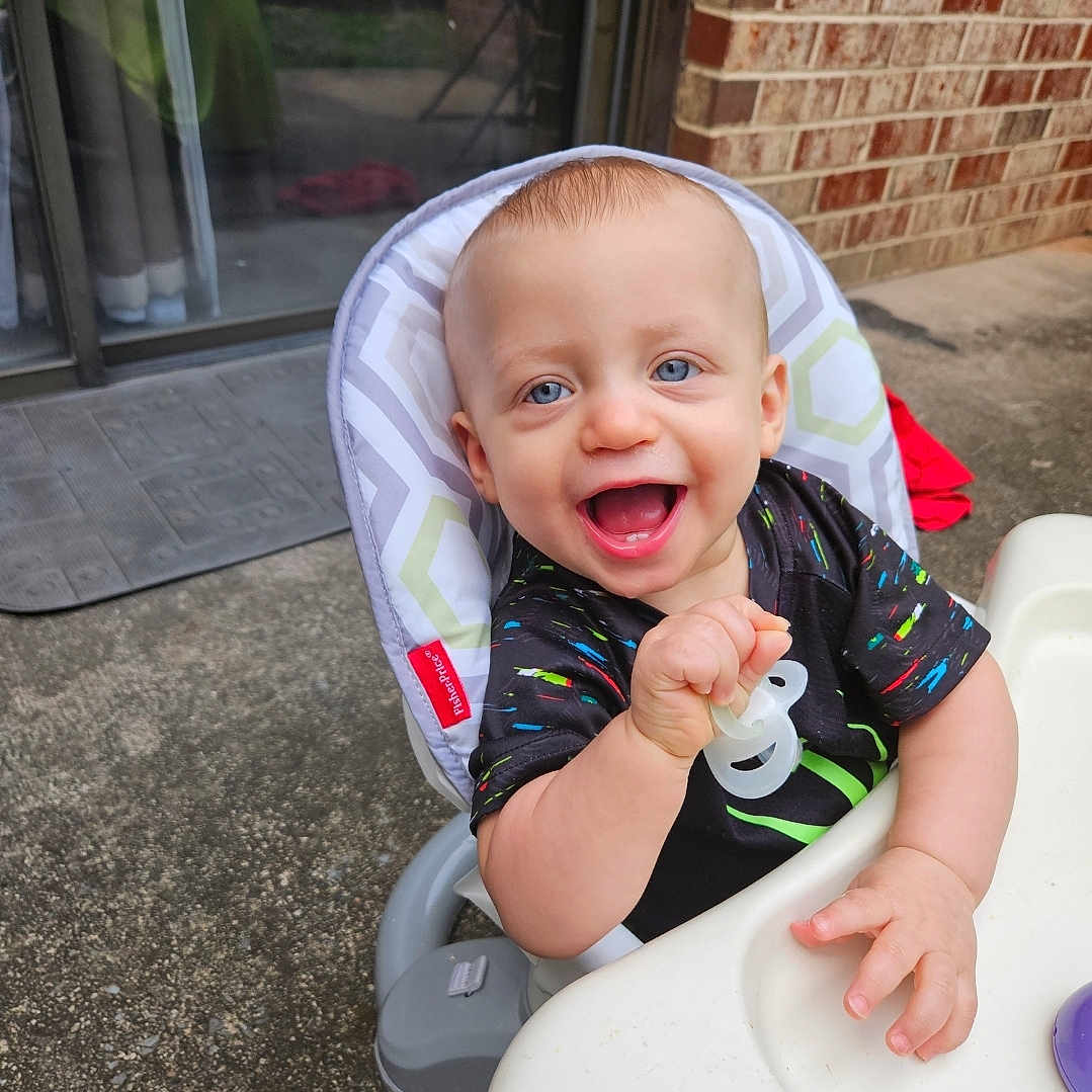 Mason joined the competition — help win amazing prizes! accessories, adult, baby, bag, bodypart, cutlery, door, face, finger, hand, handbag, happy, head, male, man, person, photography, plate, portrait, spoon