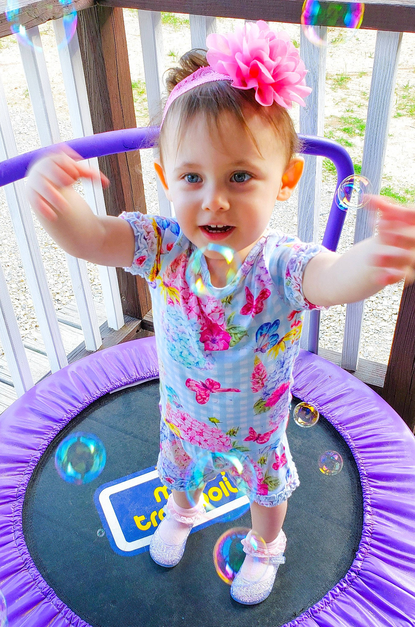Nova is registered to the contest to win money with this photo: baby, baby_toddler_clothing, child, facial_expression, fun, happy, leisure, magenta, person, photograph, pink, product, purple, skin, sleeve, smile, summer, toddler, violet, white