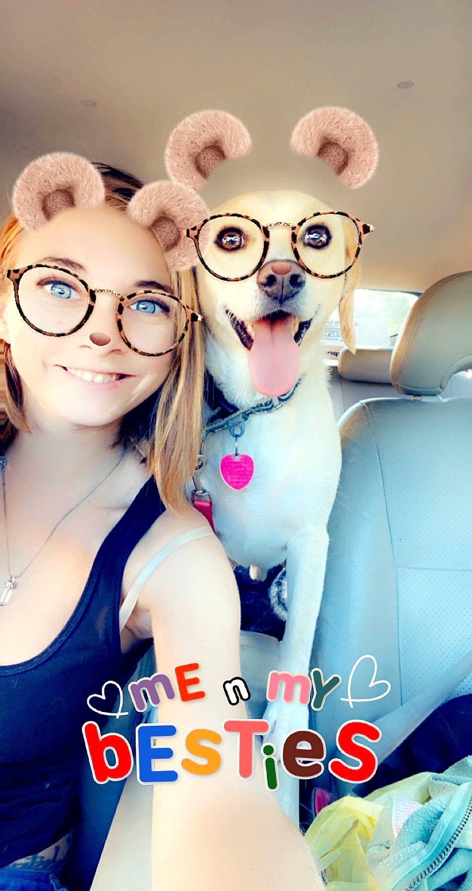 Jack joined the competition — help win amazing prizes! active_tank, animation, body_jewelry, car_seat, jewellery, necklace, selfie, sleeveless_shirt, stuffed_toy, toy