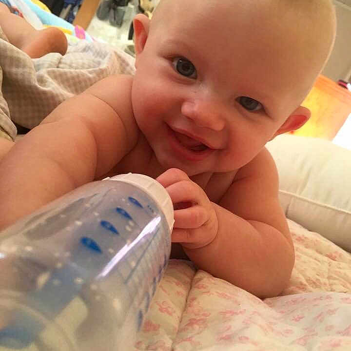 Beatrice joined the competition — help win amazing prizes! baby, baby_bottle, baby_products, birth, bottle, child, drinkware, electronic_device, eye, face, head, nose, person, plastic_bottle, product, skin, tableware, toddler, vacation, water