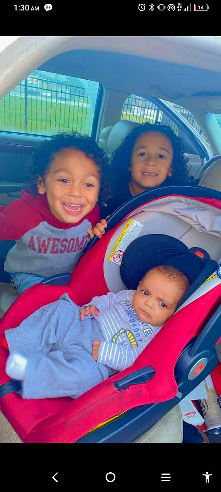 Kaison is registered to the contest to win money with this photo: baby, baby_toddler_clothing, blue, cheek, child, comfort, eye, face, facial_expression, fun, happy, joy, lap, people, person, product, skin, smile, snapshot, toddler