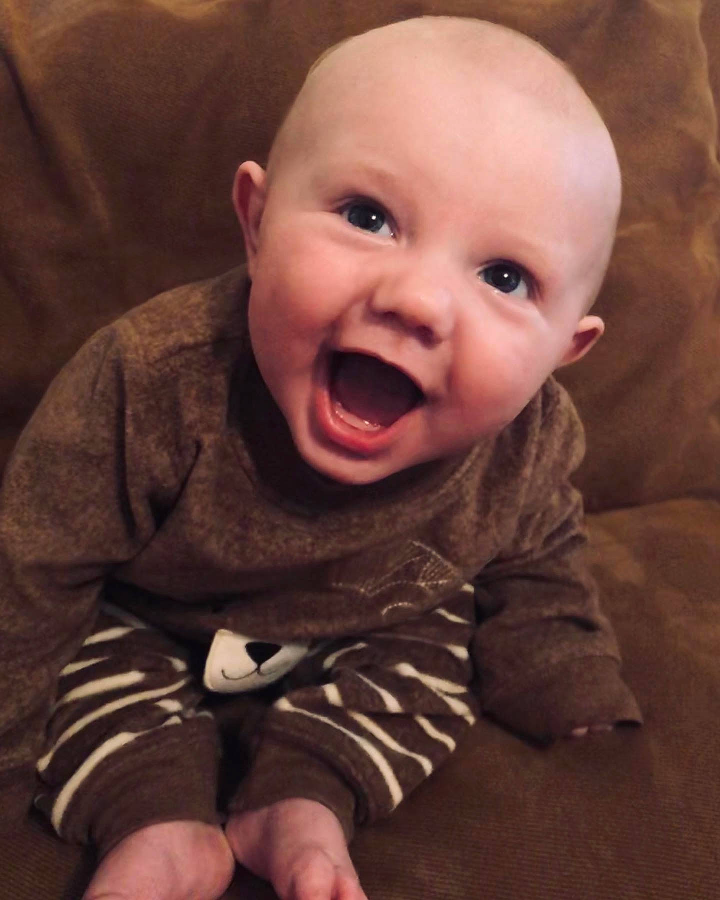 Axl joined the competition — help win amazing prizes! baby, baby_laughing, baby_making_funny_faces, cheek, child, chin, eye, face, facial_expression, head, laugh, lip, mouth, nose, organ, person, portrait_photography, skin, smile, toddler