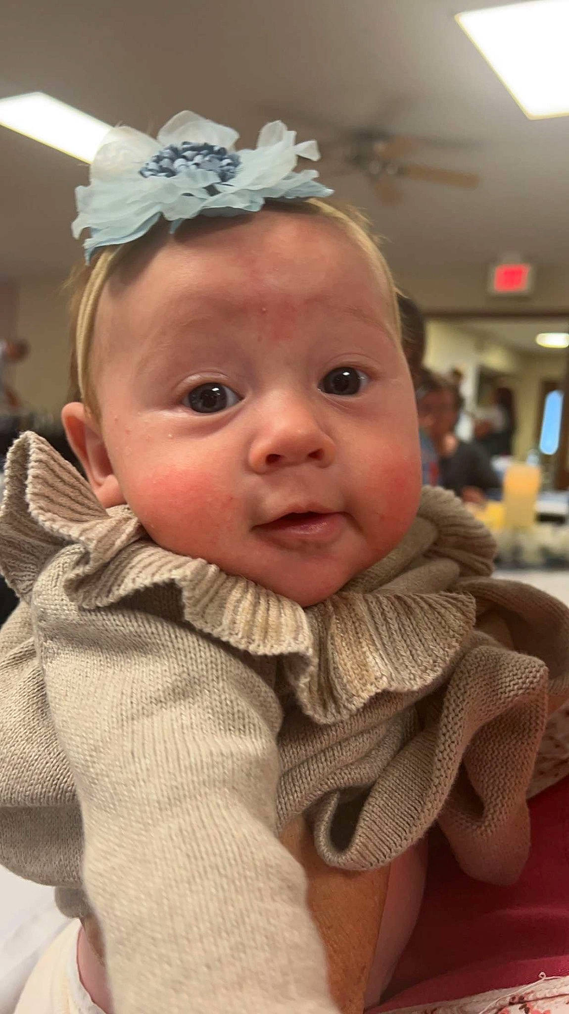 Denzleigh is registered to the contest to win money with this photo: baby, baby_toddler_clothing, cheek, child, chin, ear, eyebrow, eyelash, facial_expression, forehead, happy, hat, head, headgear, iris, lip, mouth, nose, person, skin