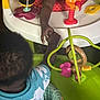 Kai'Ir And Kaidin joined the competition — help win amazing prizes! activity_center, arm, baby, blue, child, clothing, colorful, furniture, green, hand_holding, indoor, infant, orange, person, pink, play, seat, toddler, toy, yellow