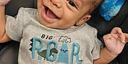 Dayvion joined the competition — help win amazing prizes! baby, baby_boy, baby_girl, blue_blanket, car_seat, child, clothing, cute, dinosaur, expression, graco, happy, indoor, infancy, infant, onesie, portrait, seatbelt, smiling, young_child