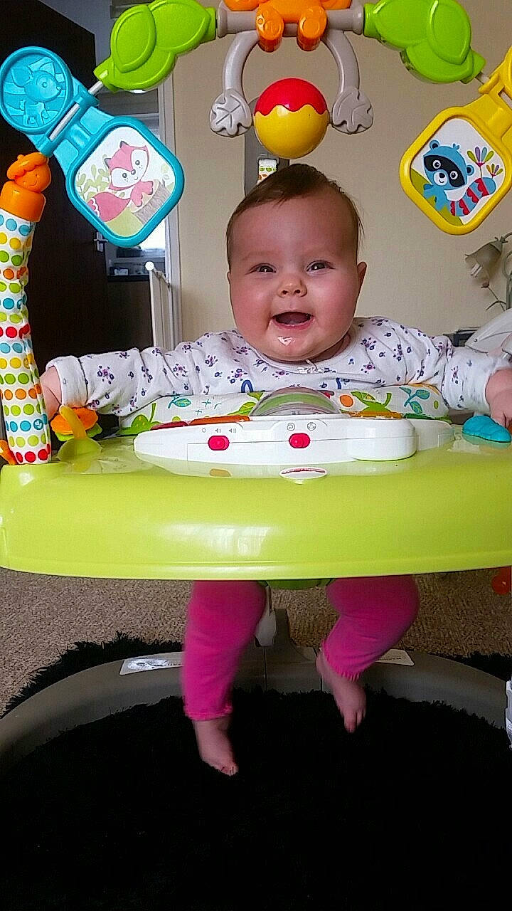 Robyn Lilli Arya Mccarthy is registered to the contest to win money with this photo: baby_products, birthday, child, day, fun, infant, party, person, pink, play, product, sitting, smile, sweetness, table, toddler, toy, yellow