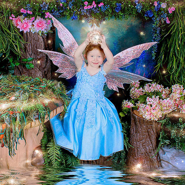 Laura joined the competition — help win amazing prizes! blue_dress, child, costume, enchanted, fairy, fantasy, flower, forest, glowing_orb, greenery, happy, imagination, magic, nature, playful, portrait, smiling, sparkle, wings, young_girl