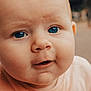 Amelia joined the competition — help win amazing prizes! baby, blue_eyes, child, chubby_cheeks, closeup, curious, cute, expression, face, head, human, infant, looking, mouth_open, outdoor, person, portrait, skin, soft_light, young