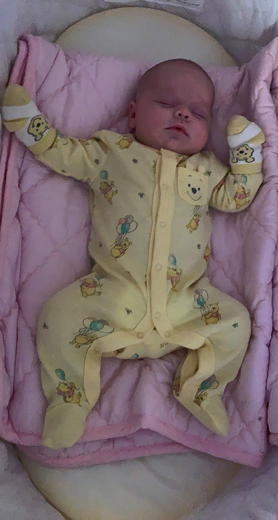 Lillie joined the competition — help win amazing prizes! baby, baby_products, baby_sleeping, baby_toddler_clothing, baby_toys, bedding, cheek, child, comfort, linens, magenta, pattern, person, pink, purple, skin, sleeve, smile, textile, toddler