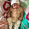 Agustin joined the competition — help win amazing prizes! baby, bear_pattern, blanket, child, clothing, comfortable, cozy, cute, footed_pants, hat, indoors, infant, newborn, peaceful, portrait, resting, sleeping, small, soft, wrapped