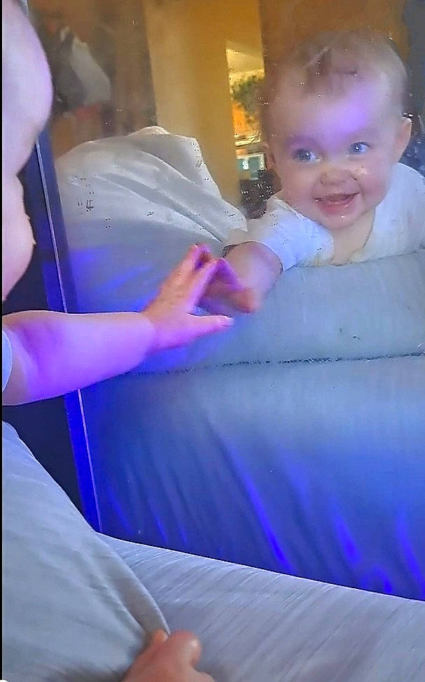 Journey joined the competition — help win amazing prizes! baby, baby_toddler_clothing, blue, child, dress, electric_blue, event, finger, flash_photography, gesture, hairstyle, hand, happy, joy, leisure, magenta, person, pink, purple, smile