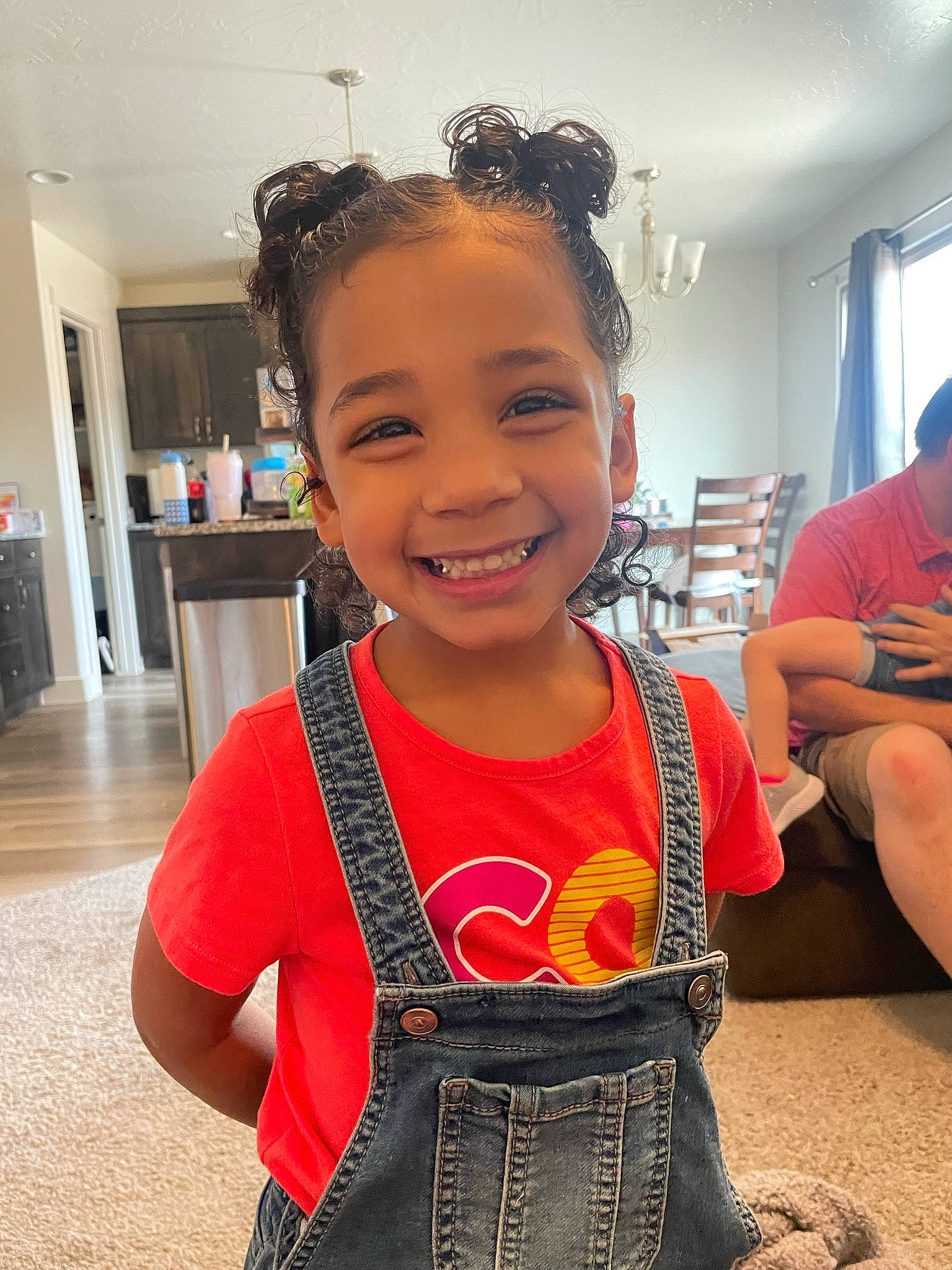 Realynn joined the competition — help win amazing prizes! baby_toddler_clothing, beauty, chair, chin, facial_expression, flooring, fun, hair, happy, head, joint, joy, neck, person, shoulder, skin, sleeve, smile, standing, t_shirt