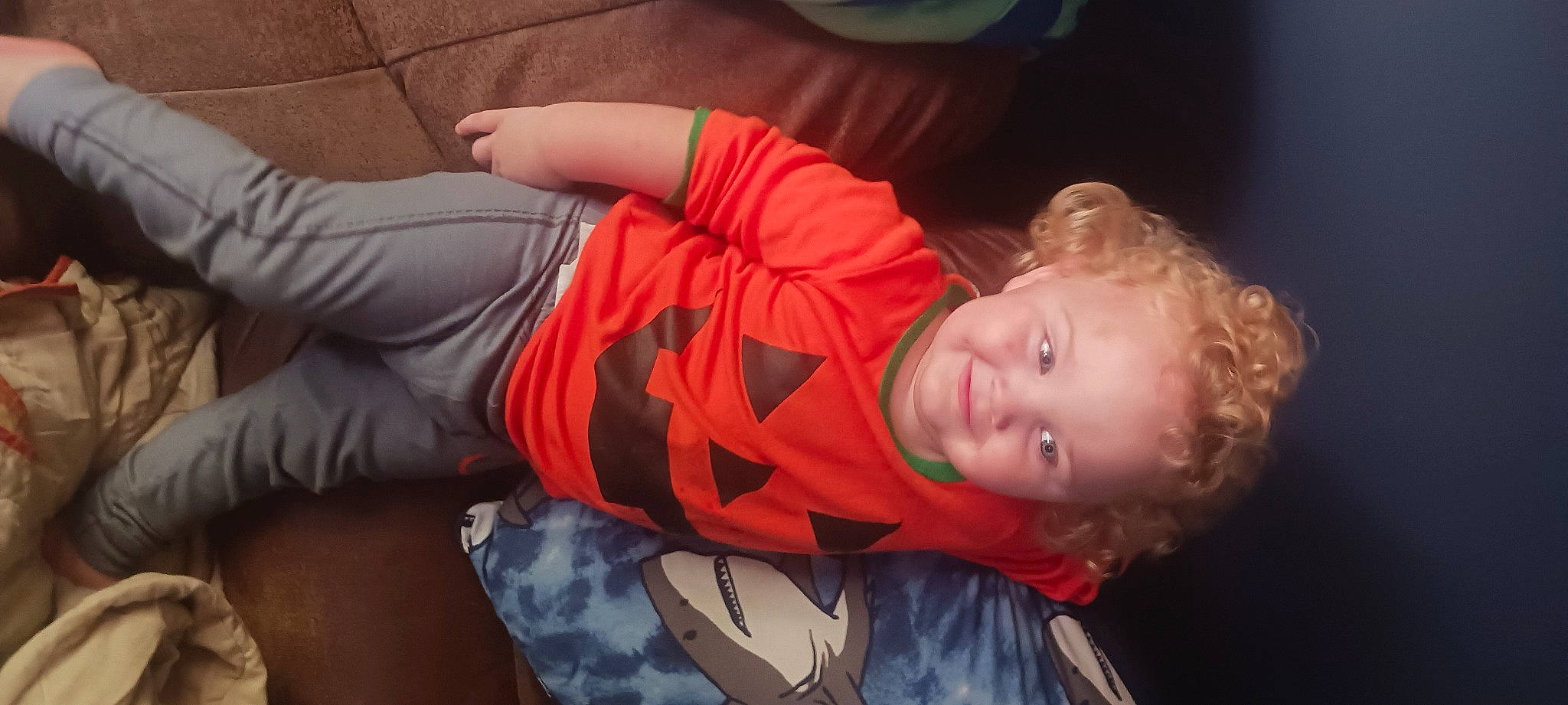 Rayden joined the competition — help win amazing prizes! abdomen, baby, cheek, child, comfort, elbow, fun, gesture, happy, human_leg, joy, mouth, nose, orange, person, room, sitting, smile, t_shirt, thigh