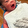 Royal joined the competition — help win amazing prizes! newborn, baby, hospital, gloves, blanket, infant, medical, person, hand, cute, towel, expression, skin, healthcare, wrapped, holding, child, patient, young, wearing