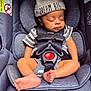 Royal joined the competition — help win amazing prizes! baby, sleeping, car_seat, gray, beanie, hat, safety_straps, infant, child, cute, peaceful, toddler, clothing, portrait, indoor, seat, resting, adorable, small, feet