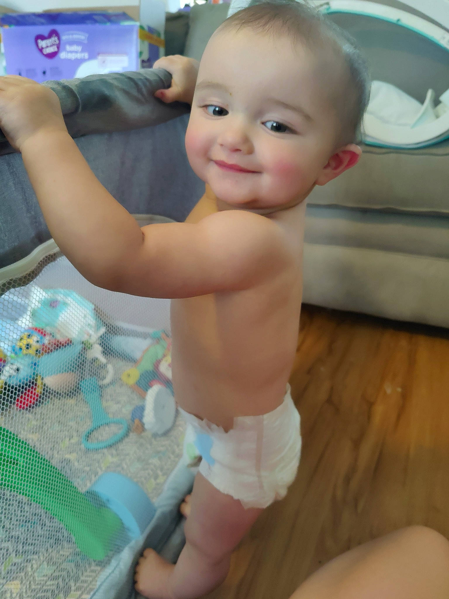 Nathaniel And Tryston Twins is registered to the contest to win money with this photo: baby, baby_toddler_clothing, child, eye, finger, flooring, hair, happy, head, human_body, iris, joint, joy, leg, person, product, skin, smile, thigh, thumb