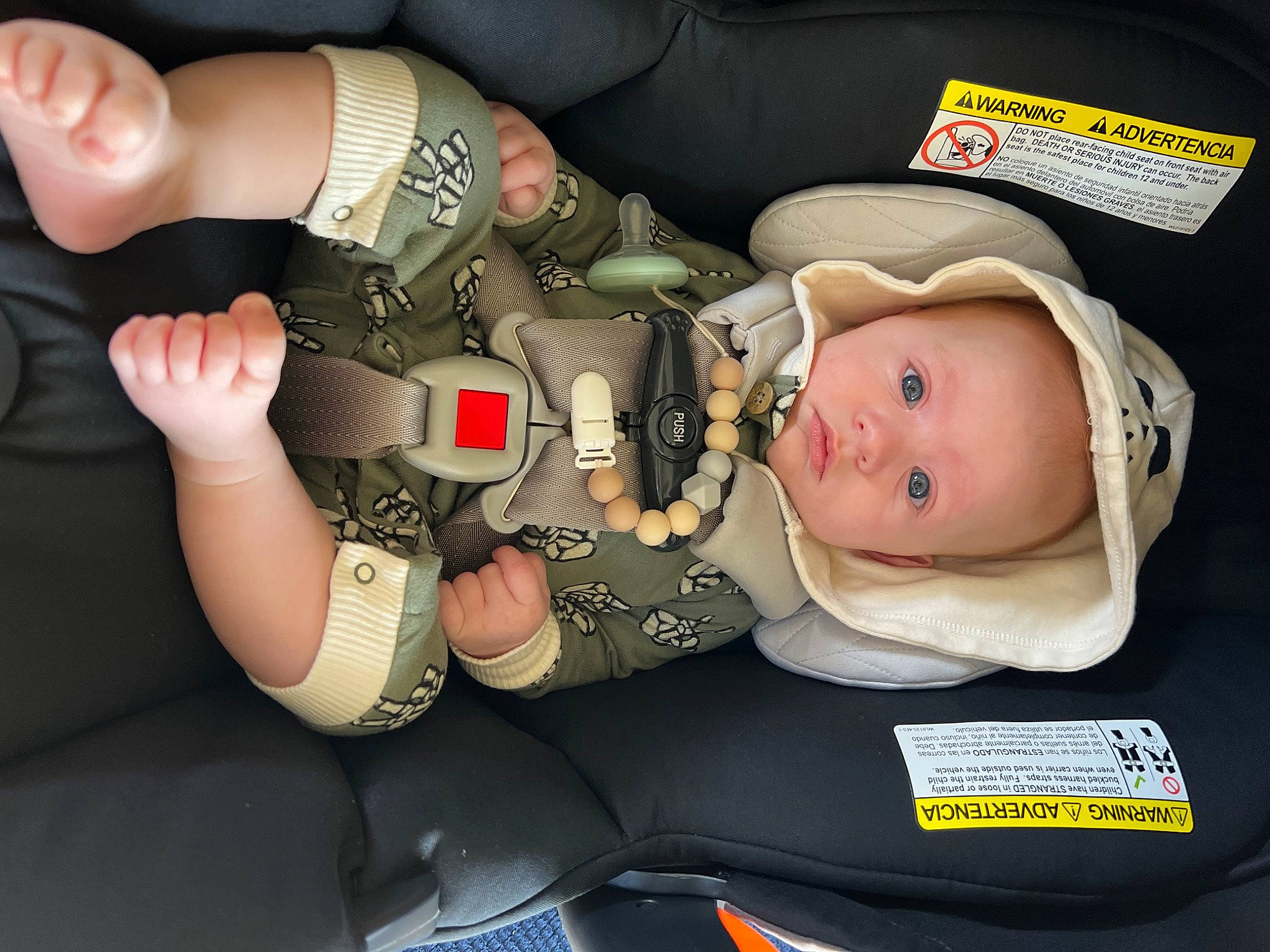 Gabriel joined the competition — help win amazing prizes! auto_part, baby, baby_carriage, baby_products, baby_safety, baby_toddler_clothing, car_seat, child, comfort, gesture, hat, human_leg, nail, person, personal_protective_equipment, product, service, thumb, toddler, wrist