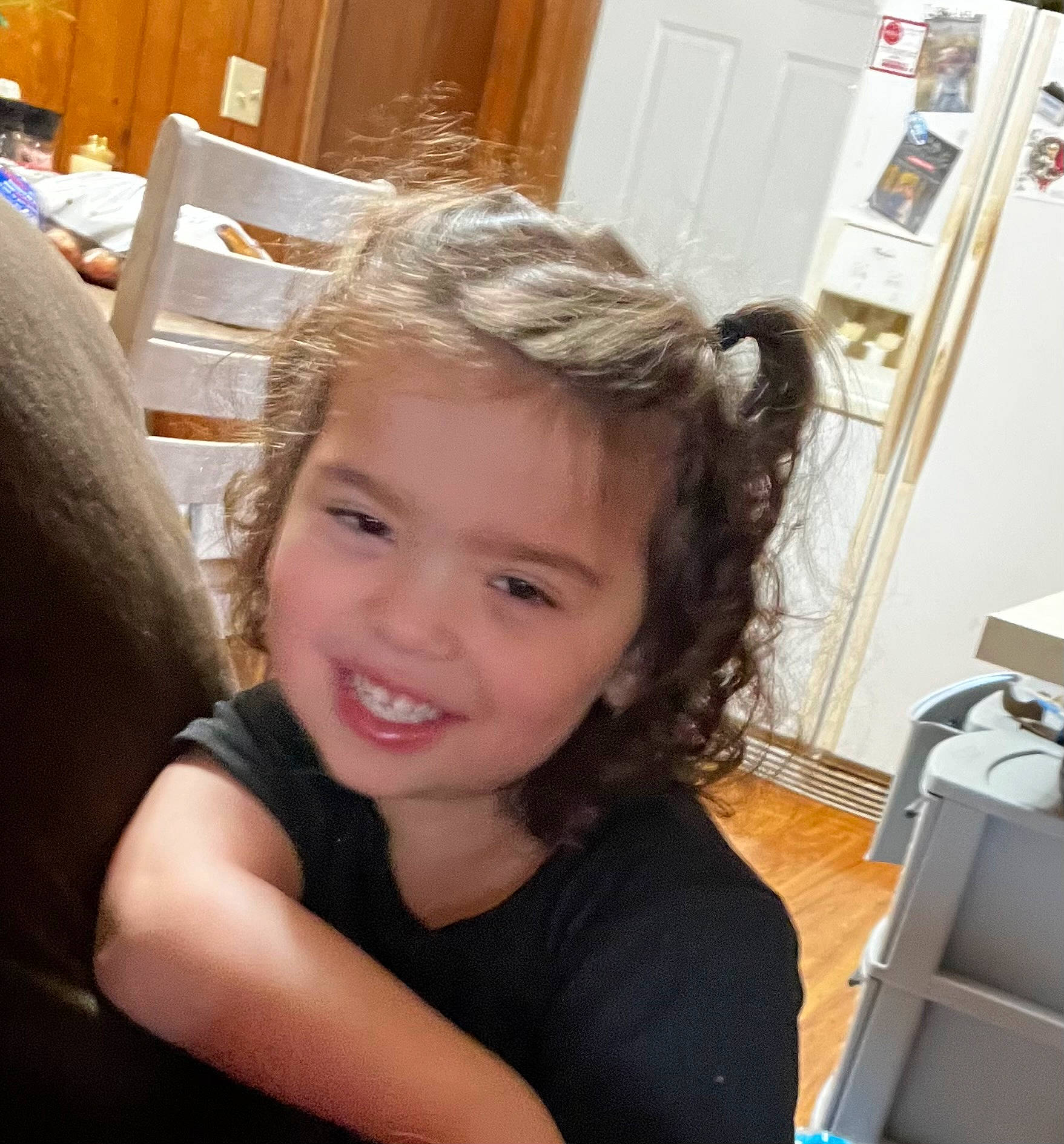 Makenzie joined the competition — help win amazing prizes! arm, blond, brown_hair, chair, child, ear, event, eyebrow, eyelash, flooring, fun, hair_care, hair_coloring, hairstyle, happy, joy, long_hair, person, room, sitting