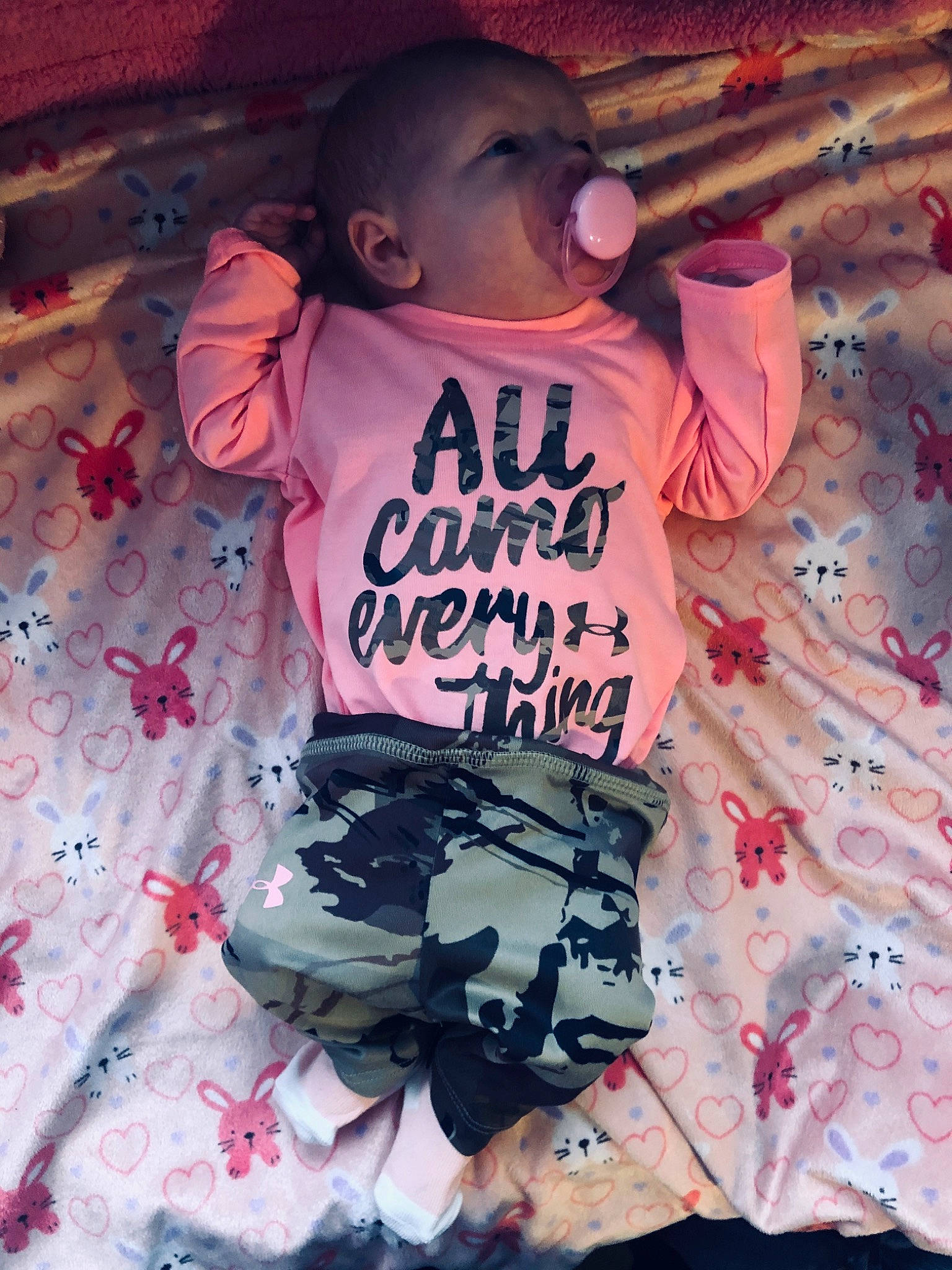 August is registered to the contest to win money with this photo: child, cool, joy, person, pink, t_shirt, toddler