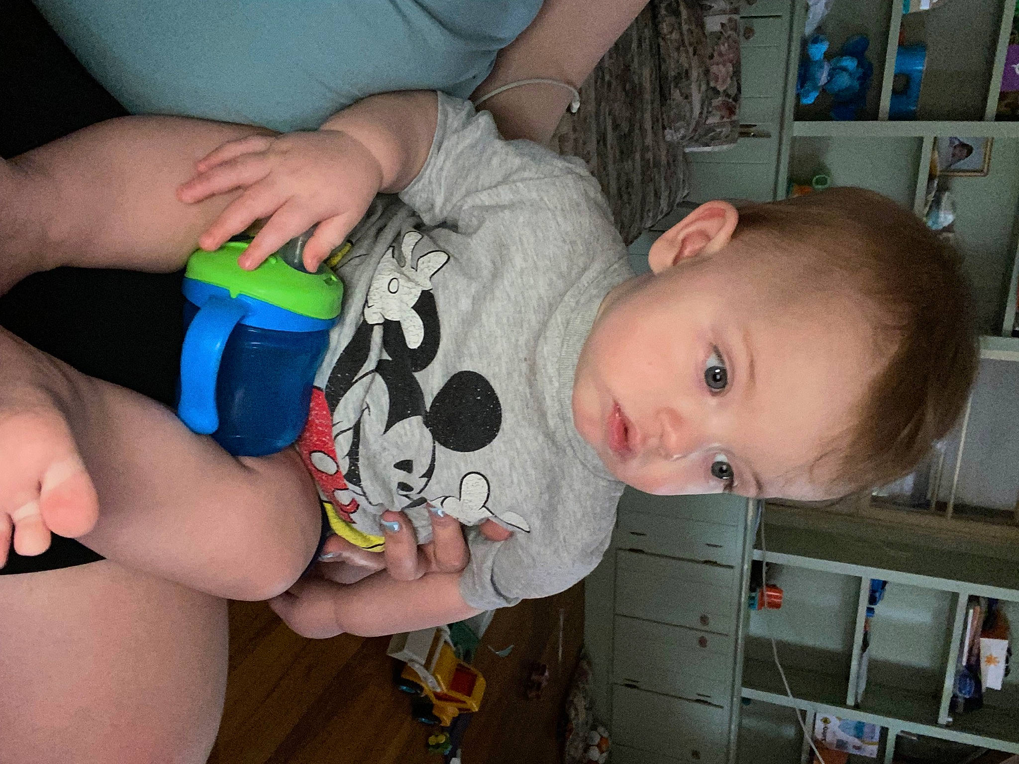 Christian joined the competition — help win amazing prizes! baby, baby_products, baby_toddler_clothing, blue, cheek, child, facial_expression, finger, fun, hand, head, human_body, leg, mouth, nail, organ, person, skin, thumb, toddler