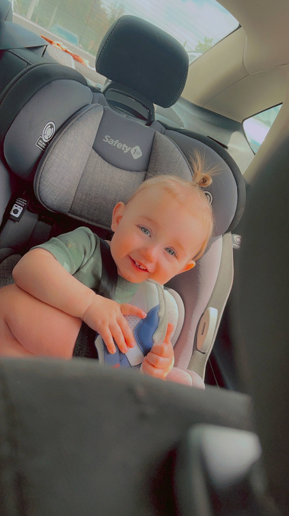 Cohen joined the competition — help win amazing prizes! auto_part, automotive_design, automotive_exterior, automotive_wheel_system, baby, baby_in_car_seat, car, car_seat, car_seat_cover, comfort, head_restraint, joy, motor_vehicle, person, personal_luxury_car, plant, seat_belt, smile, steering_part, toddler