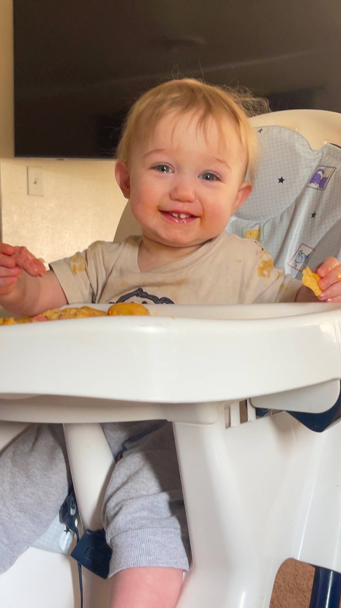Cohen joined the competition — help win amazing prizes! arm, baby, baby_laughing, baby_products, baby_safety, baby_toddler_clothing, cheek, child, collar, comfort, fun, happy, iris, joy, person, room, sitting, skin, sleeve, smile
