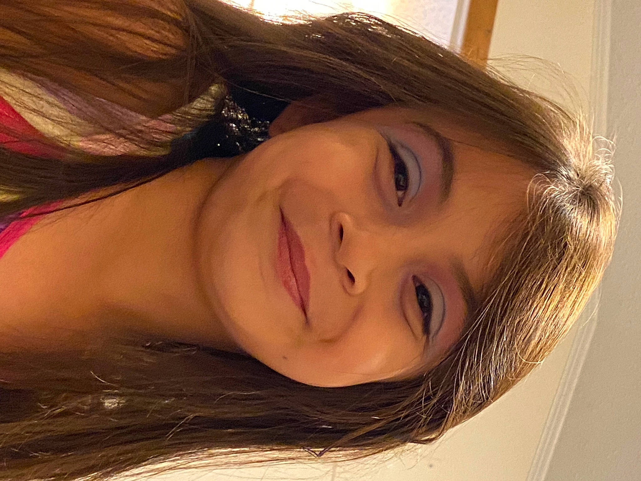 Skylar is registered to the contest to win money with this photo: cheek, chin, dress, eye, eyebrow, eyelash, flash_photography, forehead, hair, happy, iris, jaw, joy, layered_hair, lip, mouth, neck, nose, person, shoulder