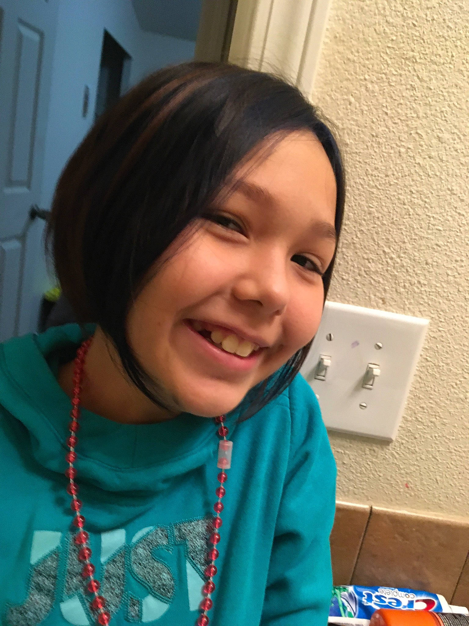 Savanah is registered to the contest to win money with this photo: black_hair, cheek, child, chin, face, facial_expression, forehead, hair, hairstyle, happy, head, jaw, joy, nose, person, skin, smile, tooth