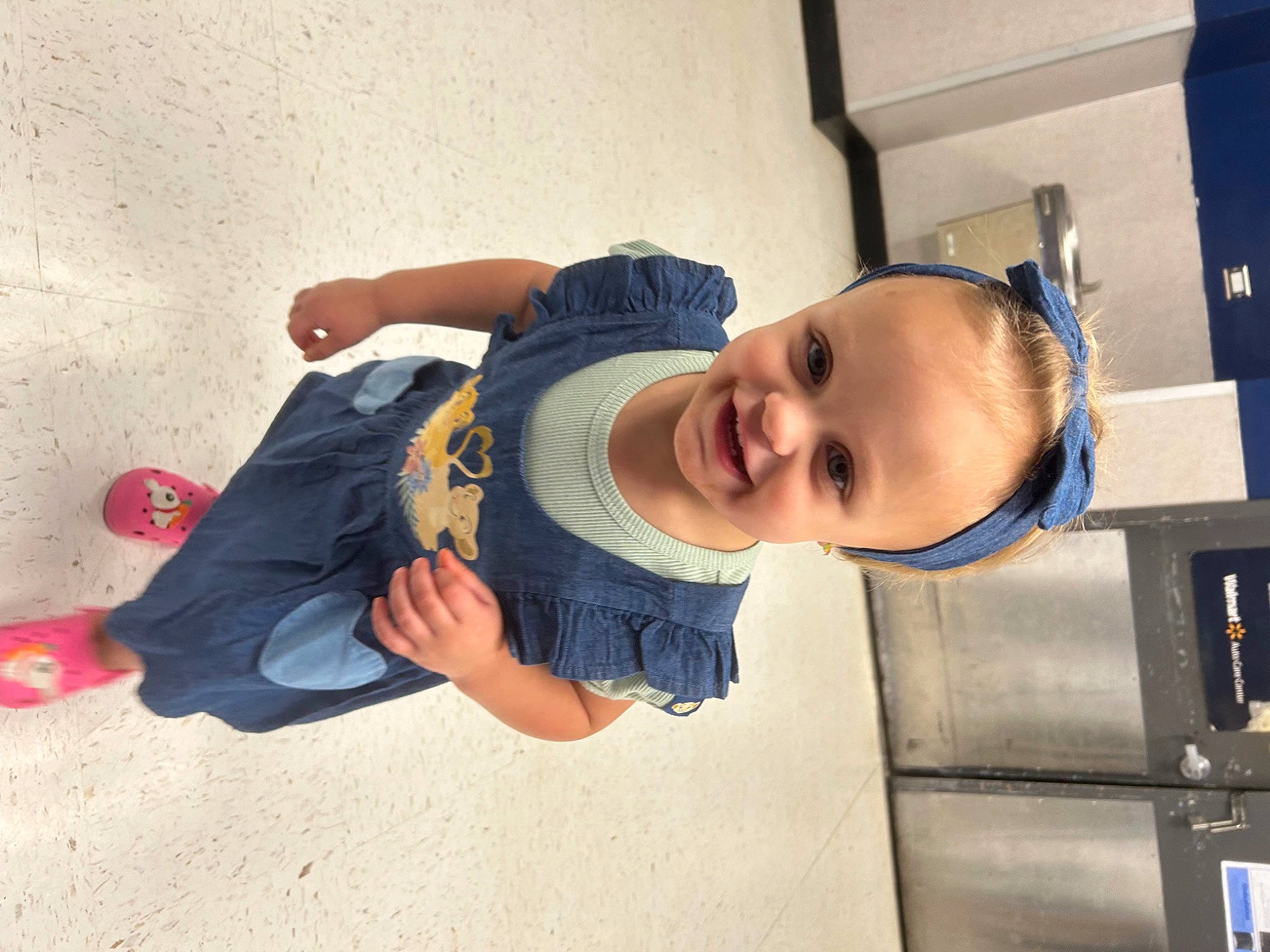 Brooklynn is registered to the contest to win money with this photo: baby, baby_toddler_clothing, child, elbow, electric_blue, finger, fun, happy, hat, joy, leisure, nose, person, play, room, sitting, sleeve, smile, t_shirt, toddler