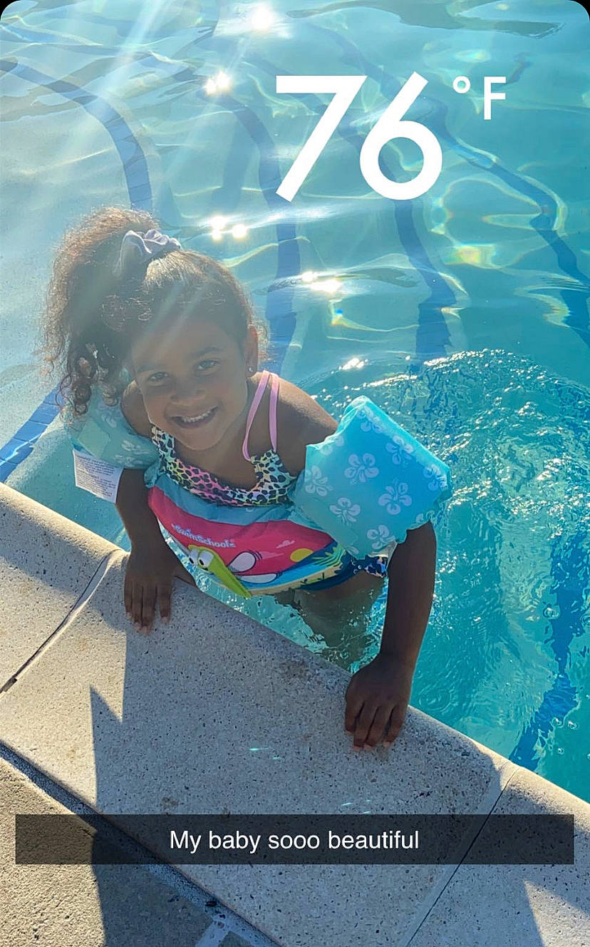 Khloe joined the competition — help win amazing prizes! aqua, azure, beauty, child, electric_blue, flash_photography, fun, happy, joy, leisure, mammal, ocean, people_in_nature, person, personal_protective_equipment, recreation, smile, summer, swimming_pool, toddler