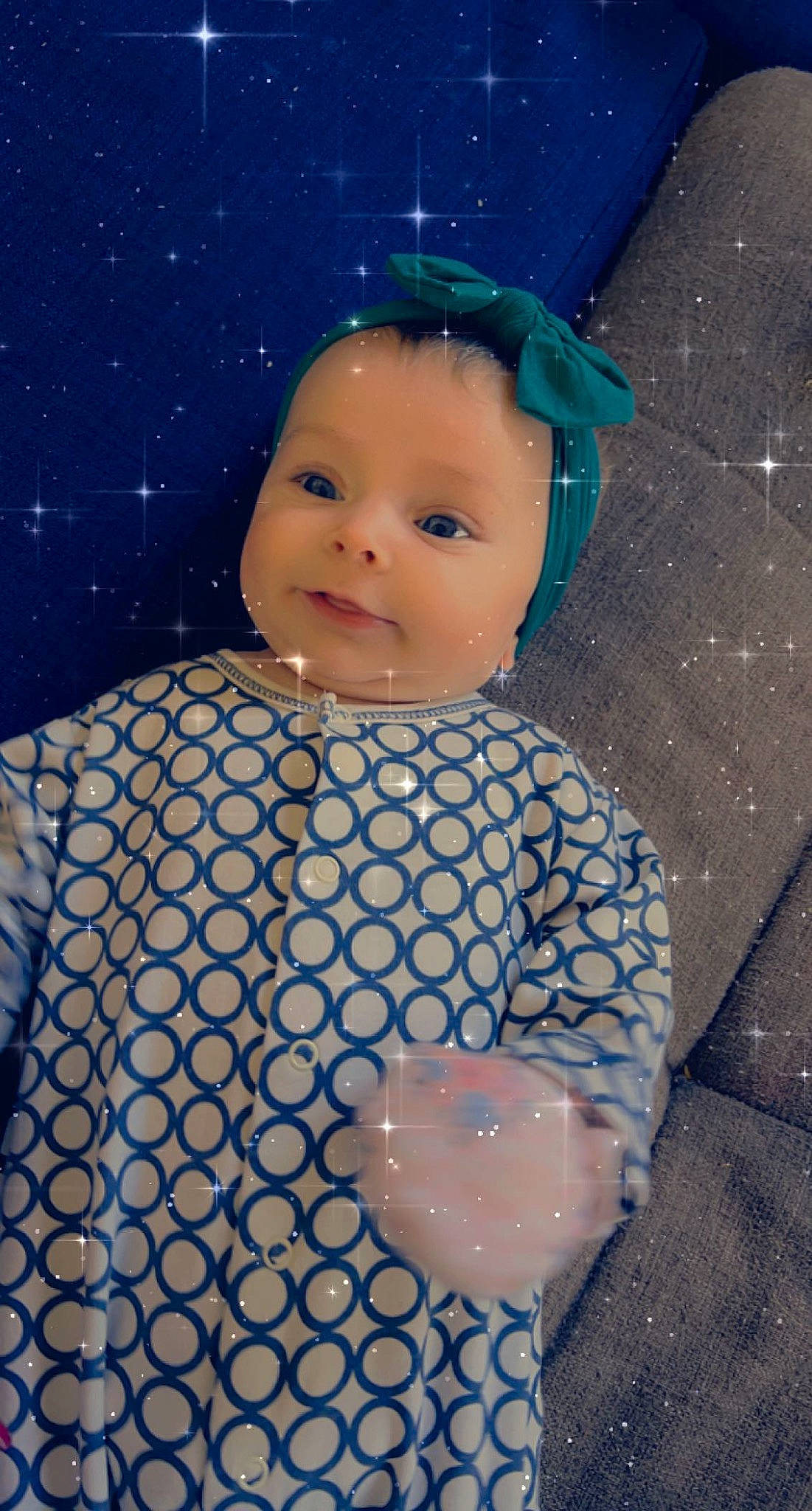 Sloan is registered to the contest to win money with this photo: baby_toddler_clothing, blue, cheek, child, costume, doll, electric_blue, eyelash, fashion_accessory, fashion_design, fun, headgear, pattern, peach, person, plastic, sleeve, space, toy, vintage_clothing