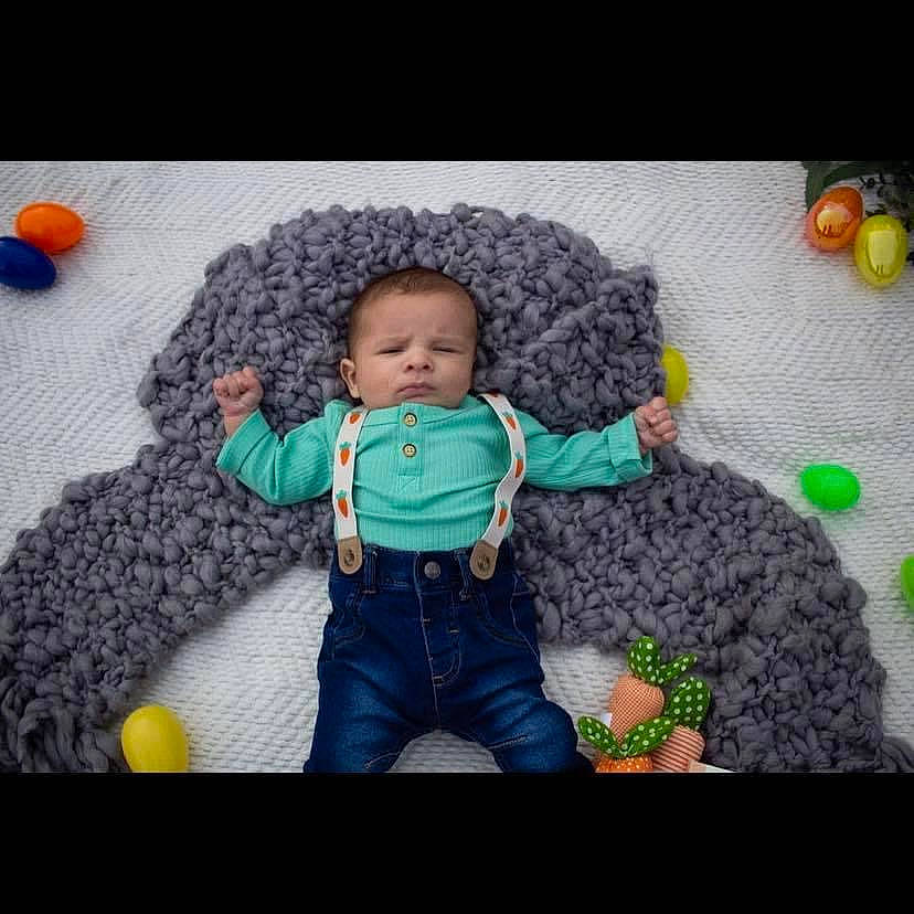 Carson joined the competition — help win amazing prizes! baby, baby_toddler_clothing, baby_toys, child, comfort, facial_expression, fun, happy, jacket, mammal, outerwear, person, play, product, room, skin, sleeve, t_shirt, textile, toddler