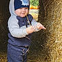 autumn, child, cozy_clothing, cute, fleece, fun, hat, hay, hay_tunnel, nature, outdoor, person, play, portrait, pumpkins, seasonal, smiling, straw, toddler, winter_clothing