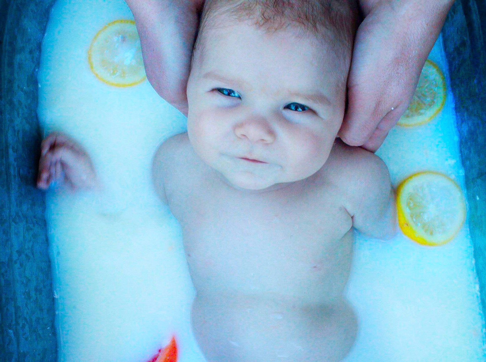 Scarlett joined the competition — help win amazing prizes! baby, cheek, chest, child, eye, face, head, lip, nose, person, photography, skin, smile, toddler