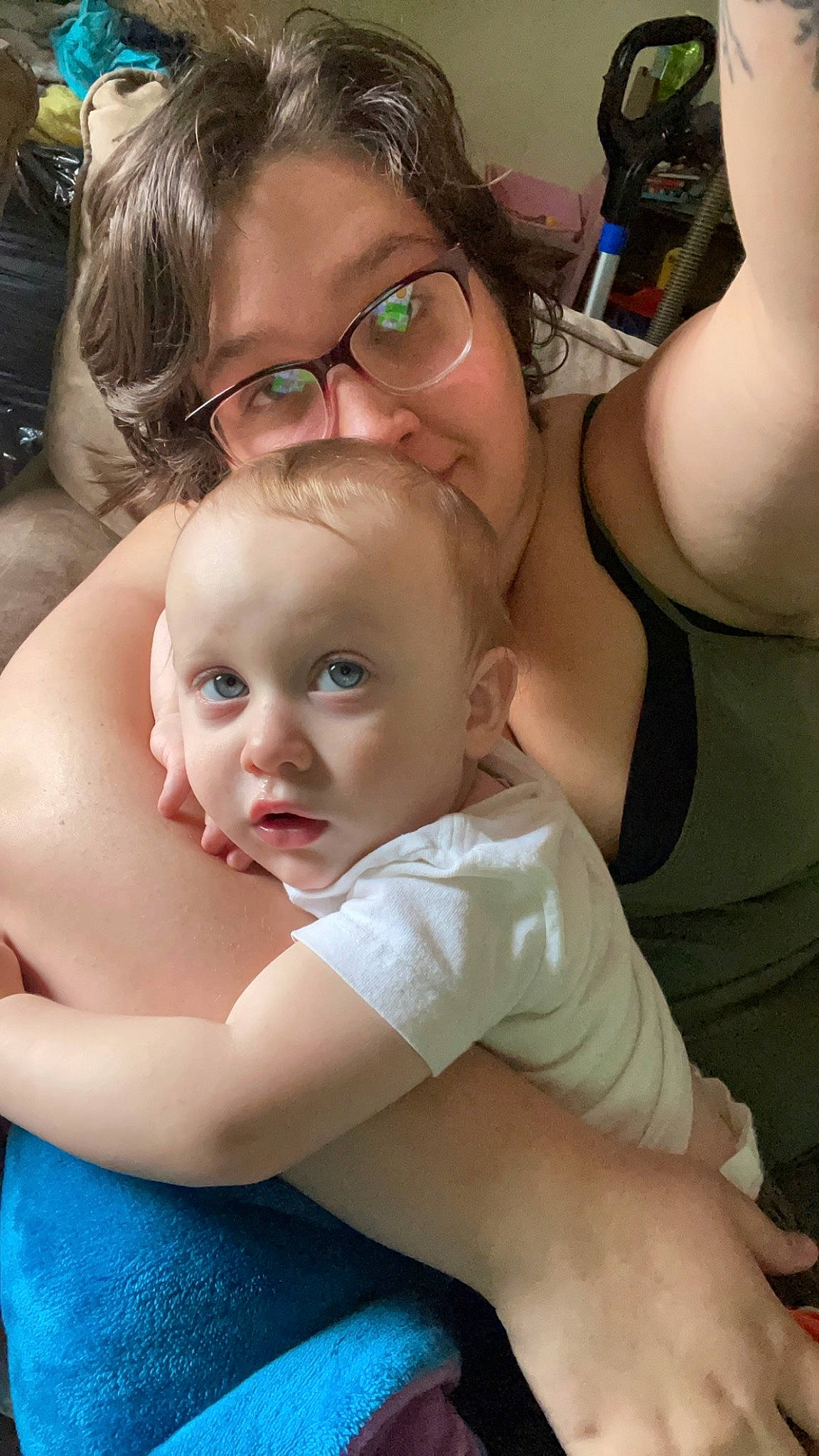 George joined the competition — help win amazing prizes! arm, baby, cheek, chin, eye, face, gesture, glasses, hair, hairstyle, happy, head, human_body, joint, mouth, muscle, nose, organ, person, skin