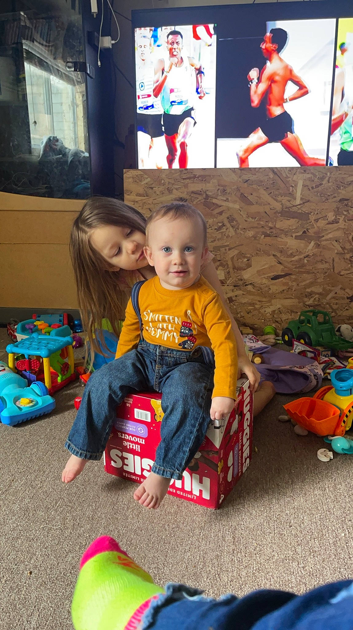 George joined the competition — help win amazing prizes! art, baby, child, event, flooring, fun, happy, joy, leisure, people, person, photograph, play, room, sitting, smile, snapshot, standing, t_shirt, toddler