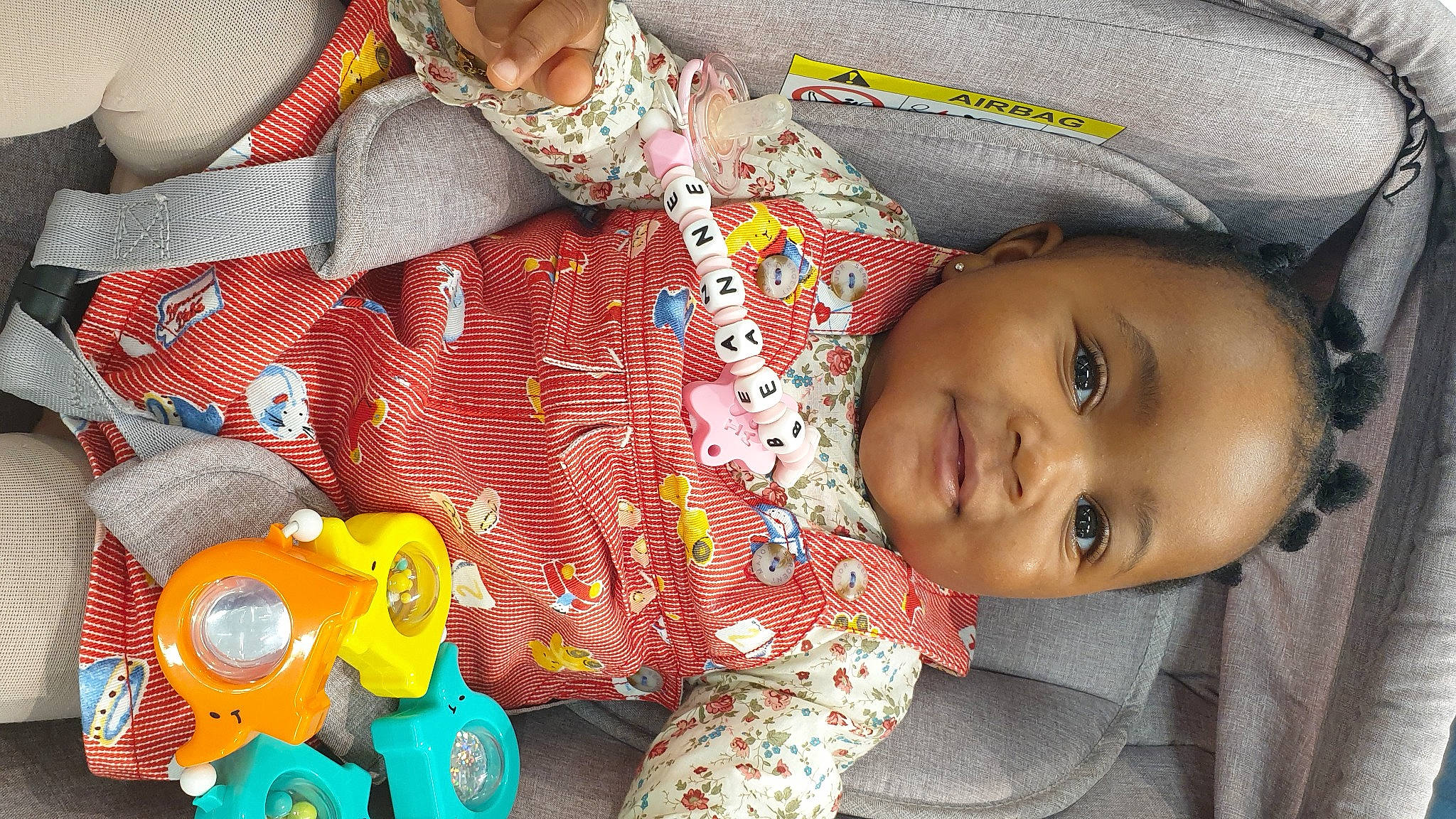 Princess-beanne participe au concours pour gagner de l'argent avec cette photo : baby, baby_products, baby_toddler_clothing, cheek, child, comfort, fun, green, happy, human_body, iris, mouth, nose, pattern, person, product, skin, smile, textile, toddler