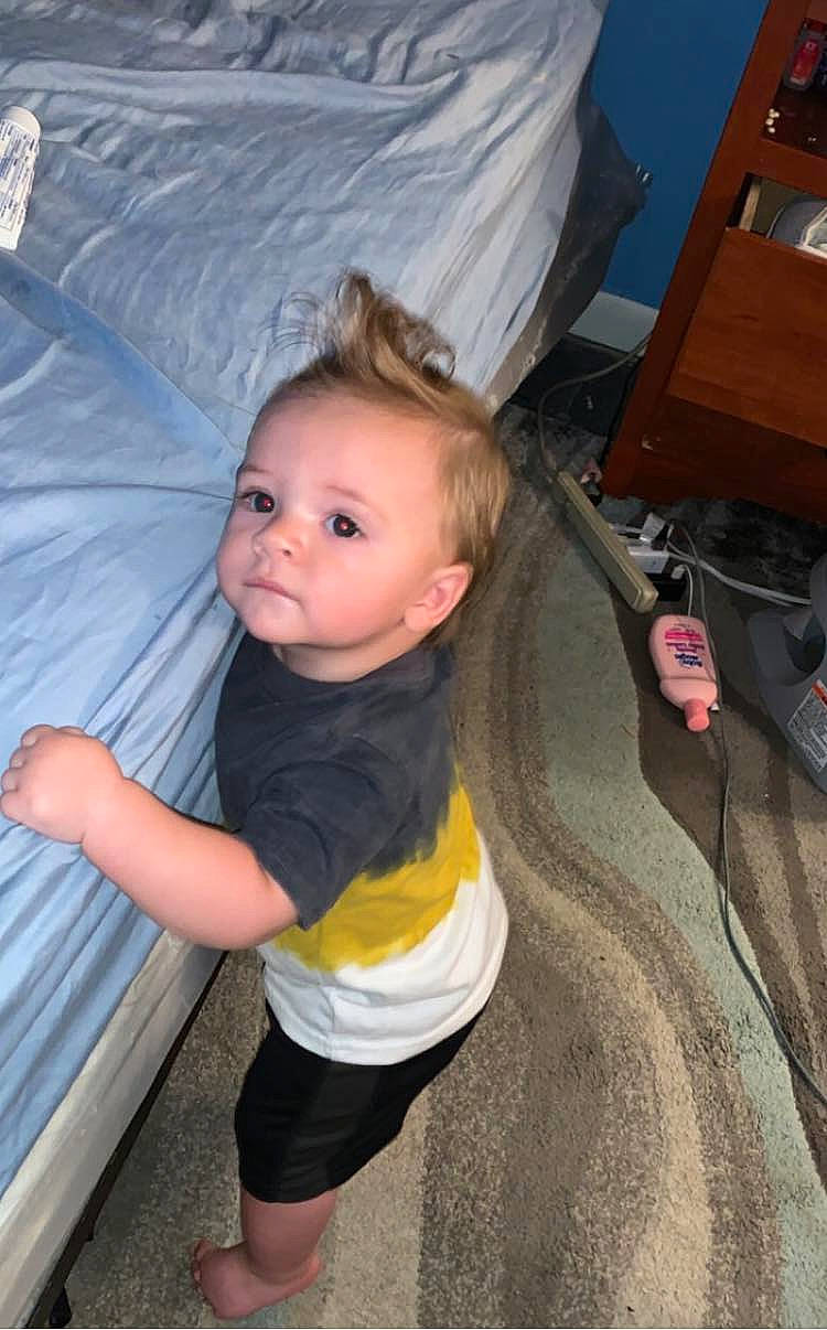 Kylar joined the competition — help win amazing prizes! arm, baby, baby_toddler_clothing, blond, child, comfort, flooring, fun, human_leg, iris, joint, leisure, mouth, person, shoulder, sitting, skin, smile, thigh, toddler