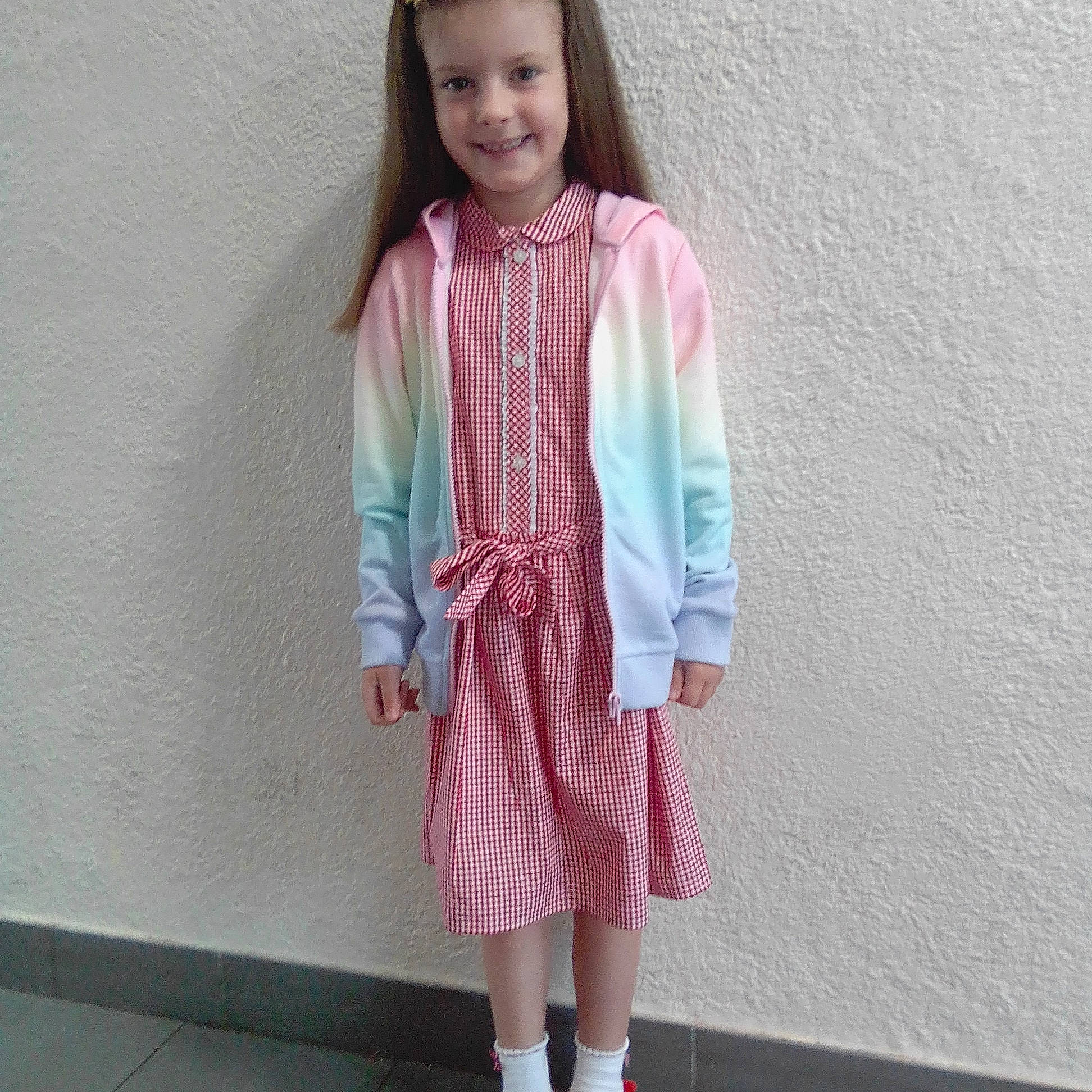 Mika Leigh joined the competition — help win amazing prizes! child, child_model, clothing, day_dress, design, dress, fashion, fashion_design, jacket, joy, neck, outerwear, pattern, person, pink, sleeve, street_fashion, textile, toddler, top