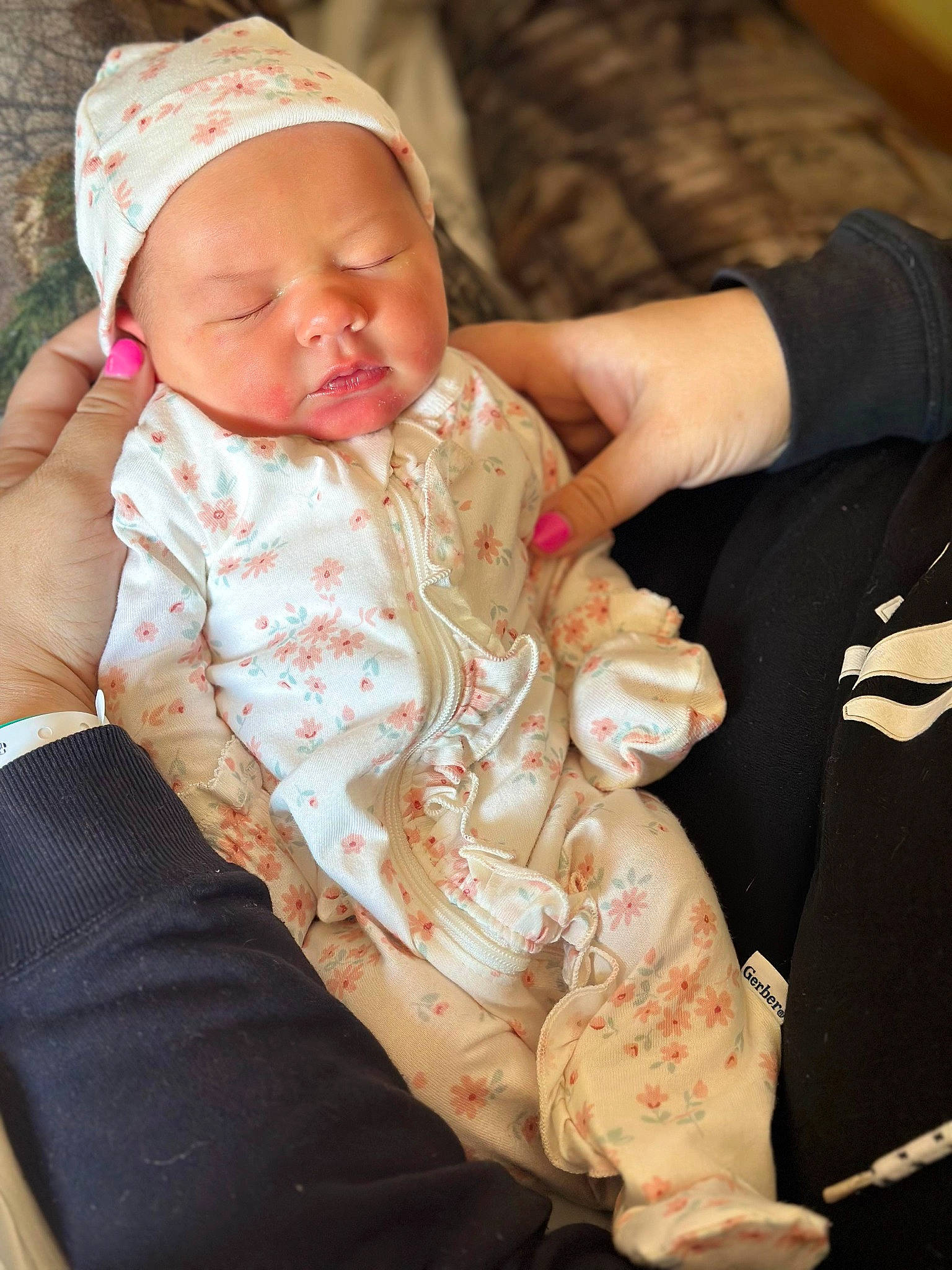 Millie joined the competition — help win amazing prizes! arm, baby, baby_toddler_clothing, cap, cheek, child, dress, elbow, eye, face, finger, gesture, hand, mouth, nail, person, skin, sleeve, thumb, toddler