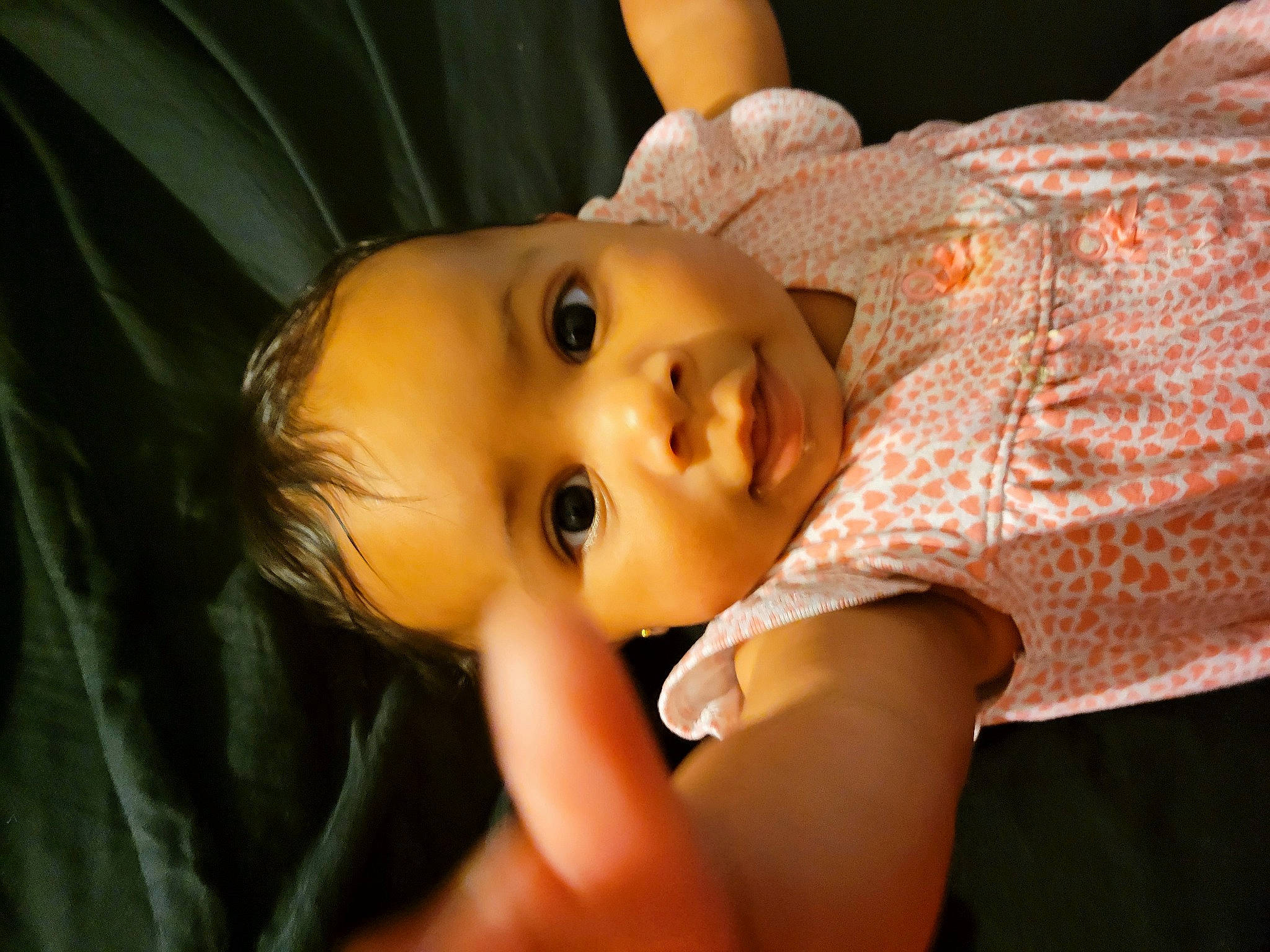 Jaelynn joined the competition — help win amazing prizes! baby_toddler_clothing, blond, cheek, dress, eye, eyebrow, eyelash, finger, flash_photography, grass, happy, human_body, iris, lip, mouth, neck, nose, person, skin, toddler