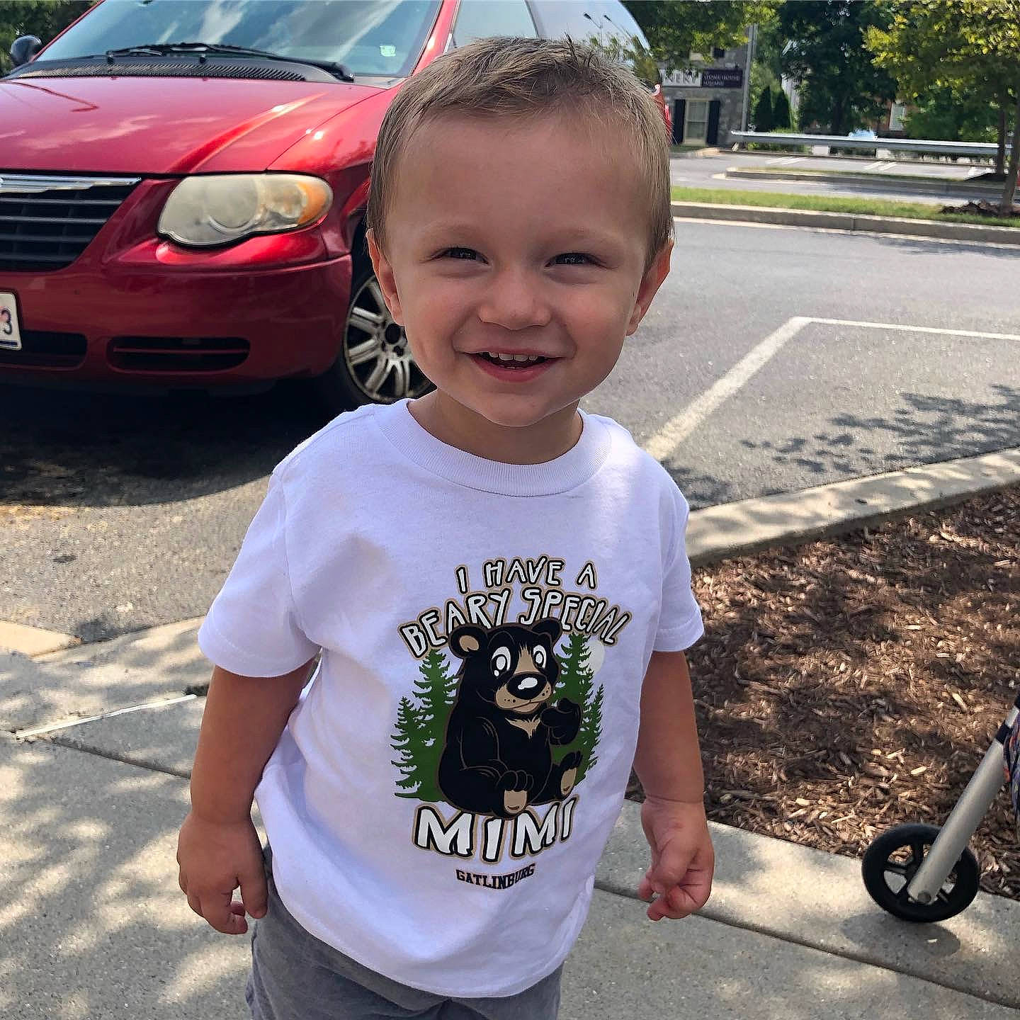 Ryker joined the competition — help win amazing prizes! car, child, cool, eyewear, face, glasses, hairstyle, head, joy, muscle, people, person, shirt, smile, summer, sunglasses, t_shirt, toddler, top, tree