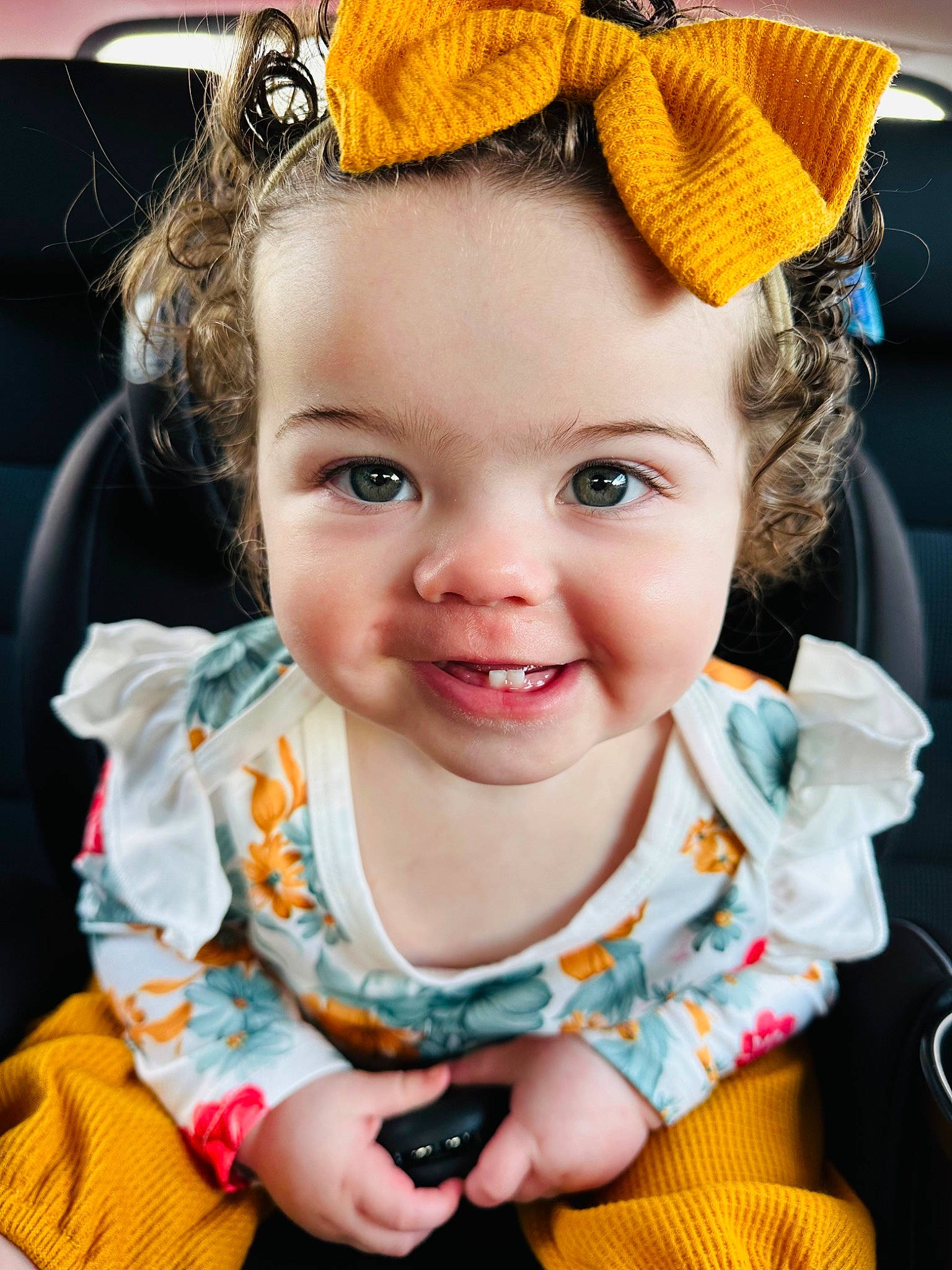 Harper is registered to the contest to win money with this photo: baby, baby_toddler_clothing, beauty, cheek, child, cool, facial_expression, fun, happy, iris, joy, lip, nose, organ, people, person, product, skin, smile, snapshot